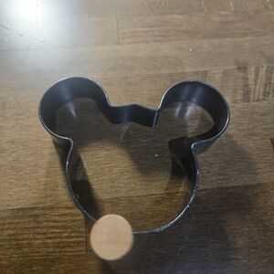 Disney Mickey Mouse Egg/ Pancake Ring Mold Metal Wood Handle